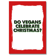 Vegans Celebrate Christmas Card